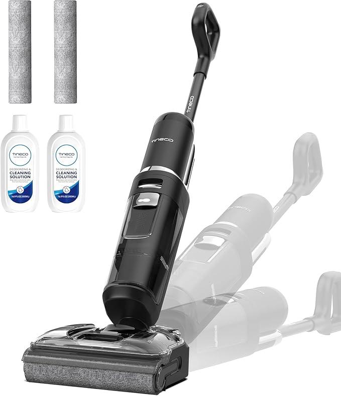 Tineco Floor ONE S7 Stretch Ultra Cordless Wet Dry Vacuum Cleaner, 180°Lay-Flat Anti-Tangle Design, 50 Minutes Runtime, 185℉ Flashdry Self-Cleaning, Dual-Sided Edge Cleaning Floor Cleaner - NeatNest