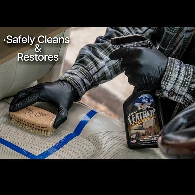Gliptone Spray Leather Cleaner with Glycerine Spray, pH Balanced, Safely Cleans and Restores, 17 fl oz - NeatNest