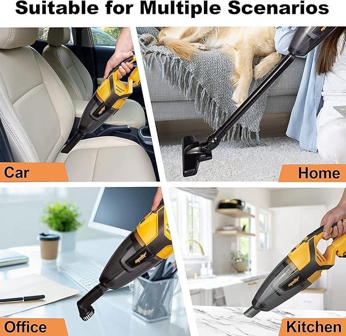 120W Cordless Handheld Vacuum Cleaner Compatible with Dewalt 20v Max Battery (Tool Only) Portable for Hard Floor Carpet Car Pet Hair Cleaning - NeatNest