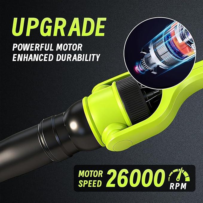 Cordless Leaf Blower, 21V Leaf Blowers, 580CFM/180 MPH Brushless Motor and 3-Speed Electric Blower, with 2 Lightweight Batteries 3.0Ah & Charger Gutter Cleaning for Garden Yard Patio - NeatNest