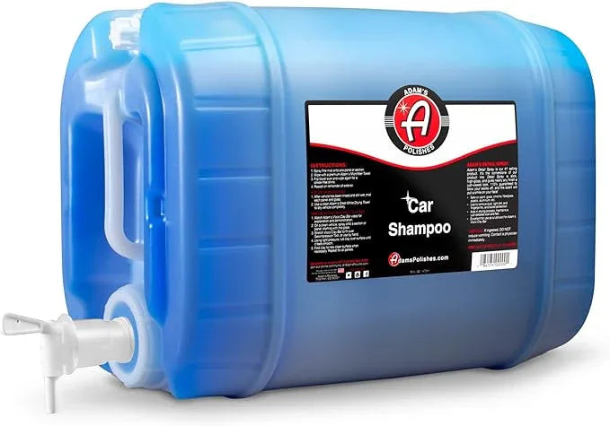 Adam's Car Shampoo (5 Gallon) - pH Best Biodegradable Car Wash Soap for Foam Cannon, Spray Gun or Bucket - High Foam, Scratch-Free Auto Detailing for Cars, Trucks, RVs & Motorcycles - NeatNest