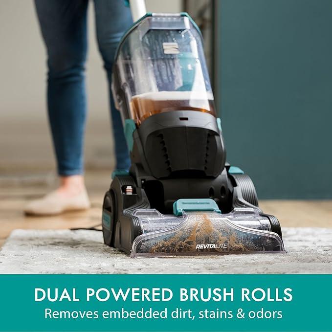 Kenmore KW4070 RevitaLite Pet Portable Carpet Cleaner with High Cleaning Power, 3.2L Clean Tank & 1.4L Dirty Tank, 25ft Cord Length and Two Easy Removable Brushroll for Rug & Upholstery - NeatNest
