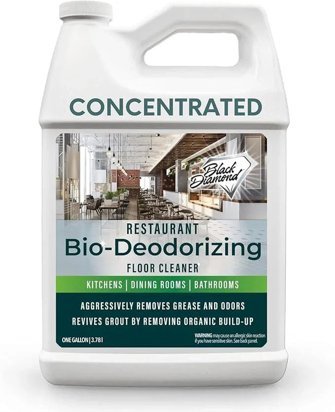 Restaurant Bio-Deodorizing Floor Cleaner - Heavy Duty Commercial Concentrated Enzyme Degreaser and Odor Eliminator for Mopping Tile, Laminate, Hardwood & More - NeatNest