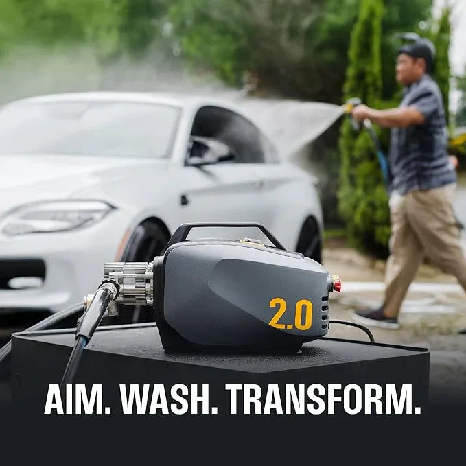 Active 2.0 Electric Pressure Washer – 2.0 GPM high Pressure Washer for DIY at Home car wash, Detailing and Other Cleaning transformations with 1800 Peak PSI - NeatNest