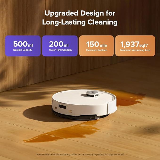 roborock Q10 S5 Robot Vacuum and Mop Cleaner, 10000Pa HyperForce Suction, Dual Anti-Tangle System, Auto-Lifting Mop, ReactiveTech Obstacle Avoidance, App Control, for Pet Hair and Carpet, White - NeatNest