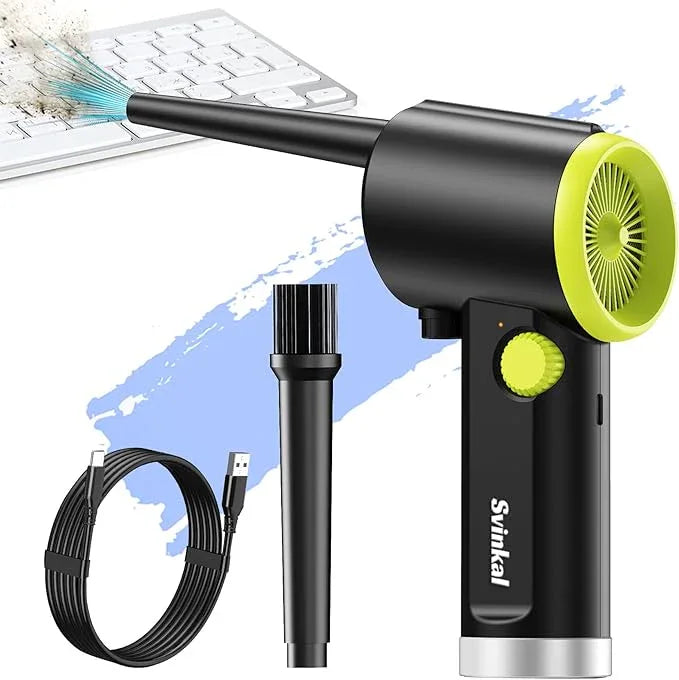 Compressed air Duster Electric, Computer air Blower Gun, air Blower for Computer Keyboard, Cordless air Duster, for Cleaning Camera Toys Greenery Computer Keyboard, etc（Brushless Motor） - NeatNest