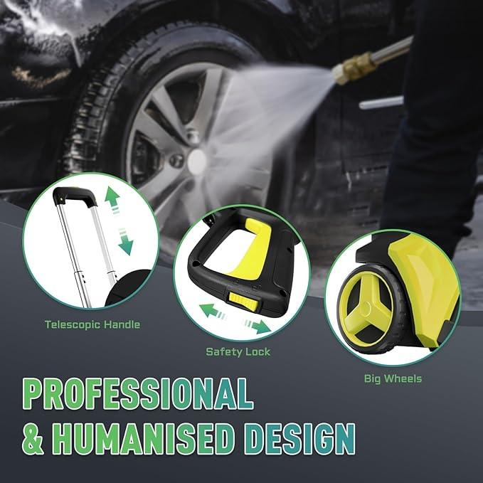 Pressure Washer Power Washer with Touch Screen and Foam Cannon, 5000PSIIMAX, High Pressure Cleaning Machine for Cars, Fences, Patios, Decks and Driveway - NeatNest