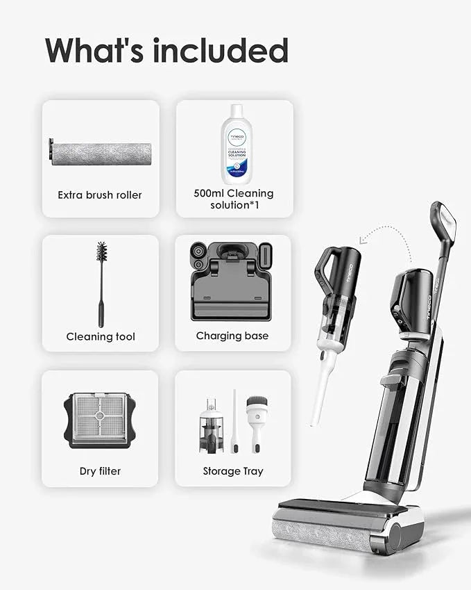 Tineco Smart Wet Dry Vacuum Cleaners, Floor Cleaner Mop 2-in-1 Cordless Vacuum for Multi-Surface, Lightweight and Handheld, Floor ONE S5 Combo - NeatNest