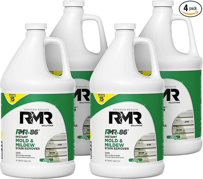 RMR-86 Instant Mold and Mildew Stain Remover Spray - Scrub Free Formula, 4 Pack - 1 Gallon - NeatNest