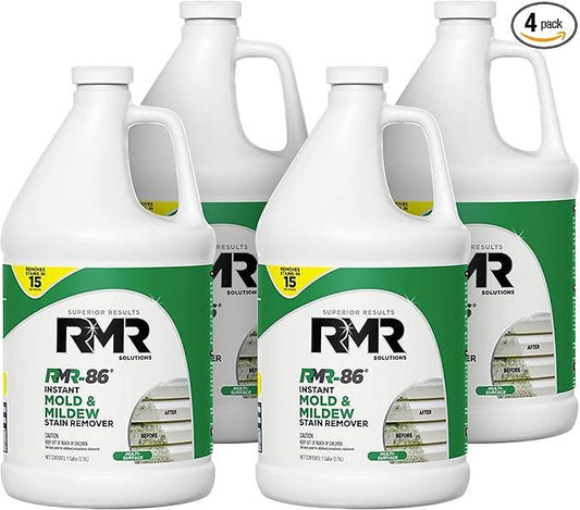 RMR-86 Instant Mold and Mildew Stain Remover Spray - Scrub Free Formula, 4 Pack - 1 Gallon - NeatNest