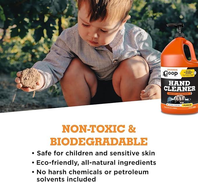 GOOP Orange Liquid with Pumice Multi-Purpose Waterless Hand Cleaner - 1 Gallon Pump Bottle - NeatNest