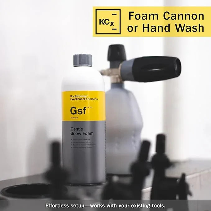 KOCHCHEMIE Gentle Snow Foam - pH Neutral Pre-Cleaning; Works With Foam Cannons & Sprayers; Manual Washing; Safe on Wax & Sealed Surfaces; Cherry Fragrance (5 Liters) - NeatNest