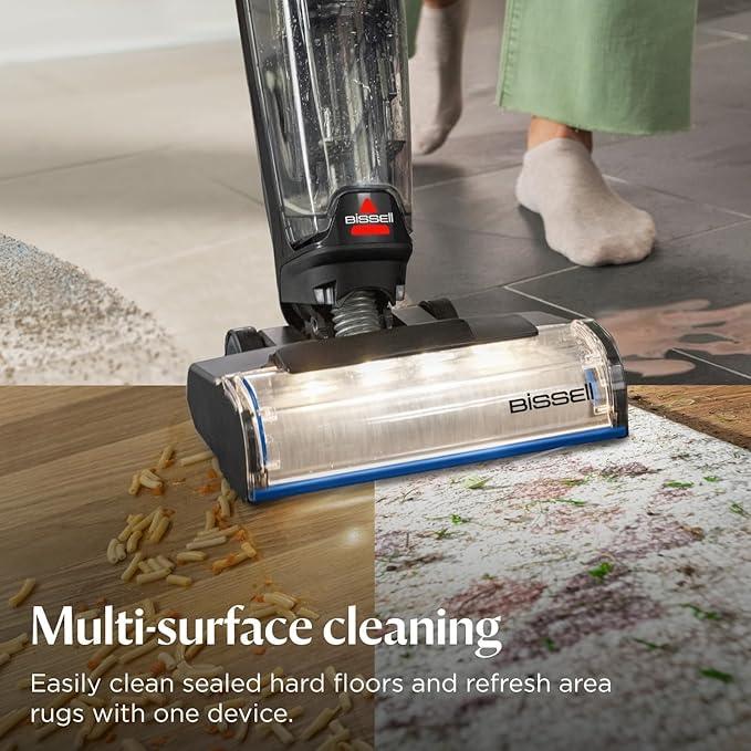 Bissell Crosswave Cordless Plus, Wet Dry Vacuum w/FurFinder Headlights + Super Concentrate Multi Surface Formula for Sealed Hard Surfaces and Area Rugs - NeatNest