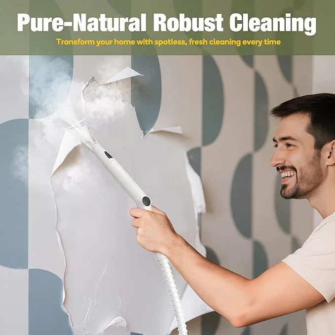 Newbealer Heavy-Duty Steam Cleaner for Home, Stainless Steel Boiler, Steam Mop with 20-Piece Accessories, Max 5 Bar, Multi-Purpose Steamer for Floors, Cars, Furniture, Tiles, and More - NeatNest