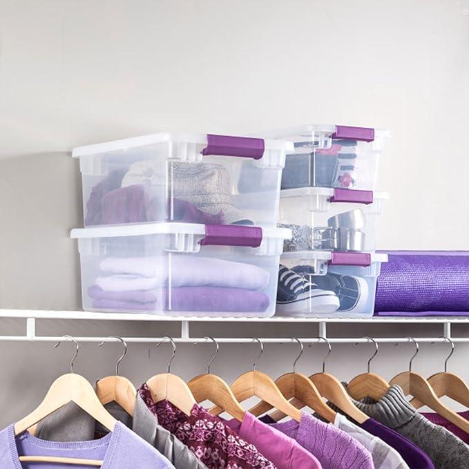Sterilite 36-Pack ClearView Latch Box, Stackable Storage Organizer Bins for Home, 6 Quart - NeatNest
