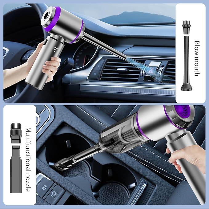 Car Vacuum Cleaner High Power 20000Pa – Cordless Handheld Mini Vacuum & Air Duster for Car Detailing, 3-Speed Brushless Motor, 6000mAh Battery, Aspiradora para Carro, Home Office Camping - NeatNest