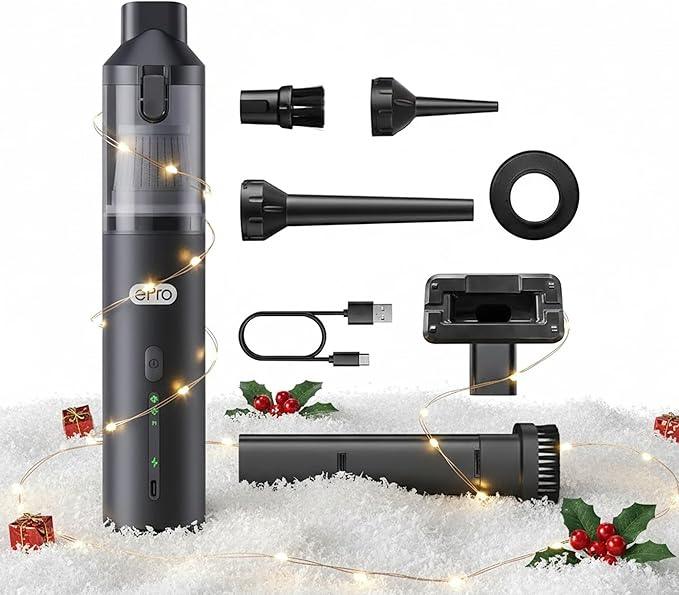 EV1396 Cordless Handheld Vacuum Cleaner - 100W 16000Pa Powerful Suction, 14-24min Runtime, Multi-Nozzles & Floor Brush for Home, Car & Narrow Spaces - NeatNest