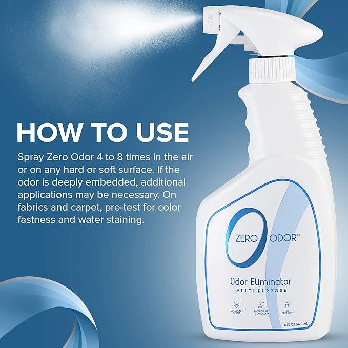 Zero Odor - Multi-Purpose Strong Odor Eliminator for Home, Office, Car, Bathroom, Hotel, Room Deodorizer, and Odor Neutralizer, 16oz - NeatNest