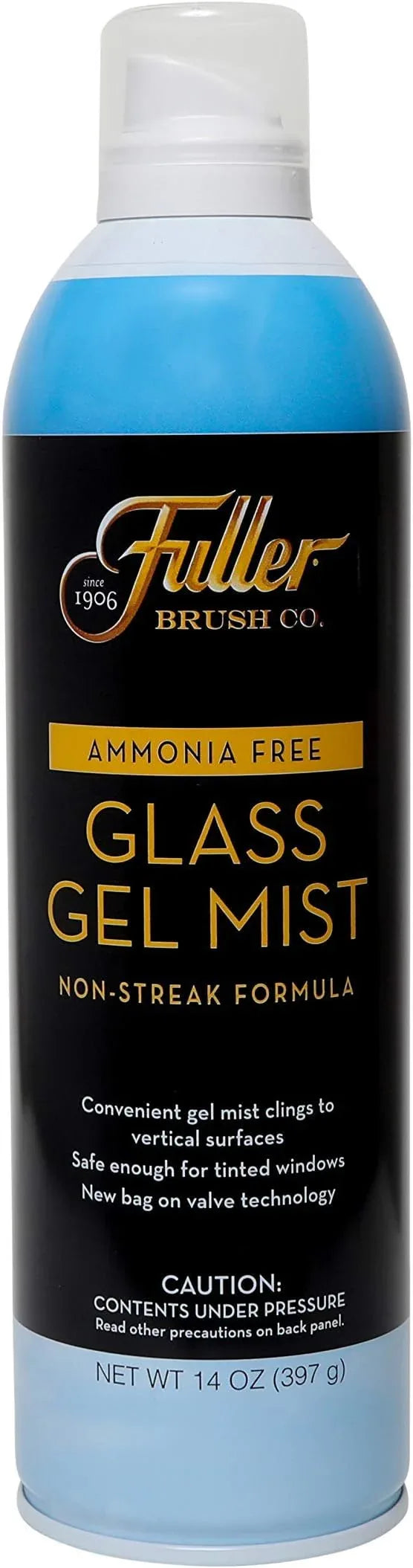 Fuller Brush Glass Gel Mist Spray – 14 oz Glass Cleaner for Windows, Mirrors and Plexiglass – Streak-Free Formula Safe for Tinted & Vertical Surfaces (Pack of 1) - NeatNest