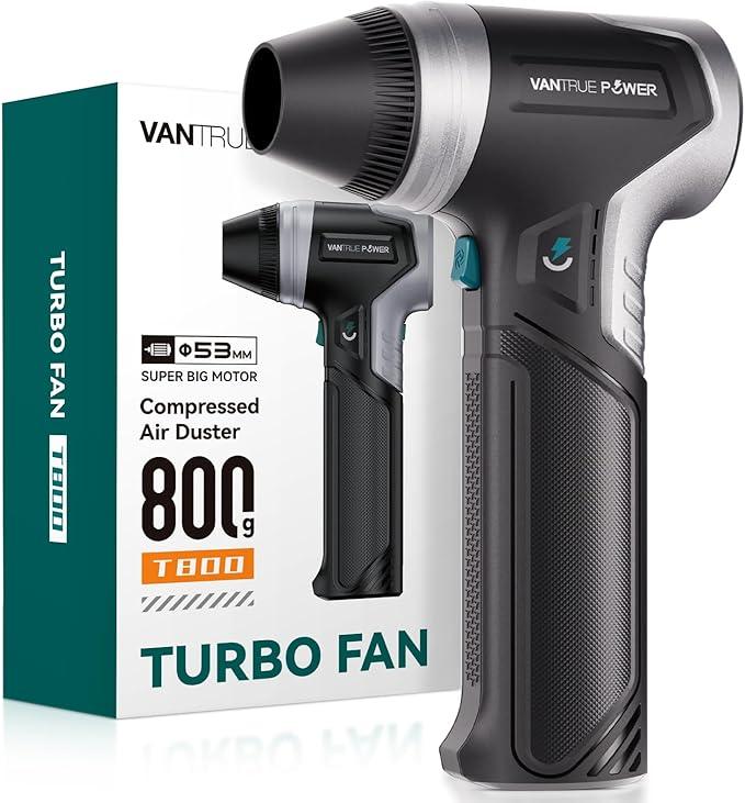 Electric Air Duster-（3 Times The Average Market Wind Force）, Super Power Cordless Duster, Rechargeable Brushless Motor Durable Blower, 3-Gear Adjustable for Keyboard, Car, House, Patio - NeatNest