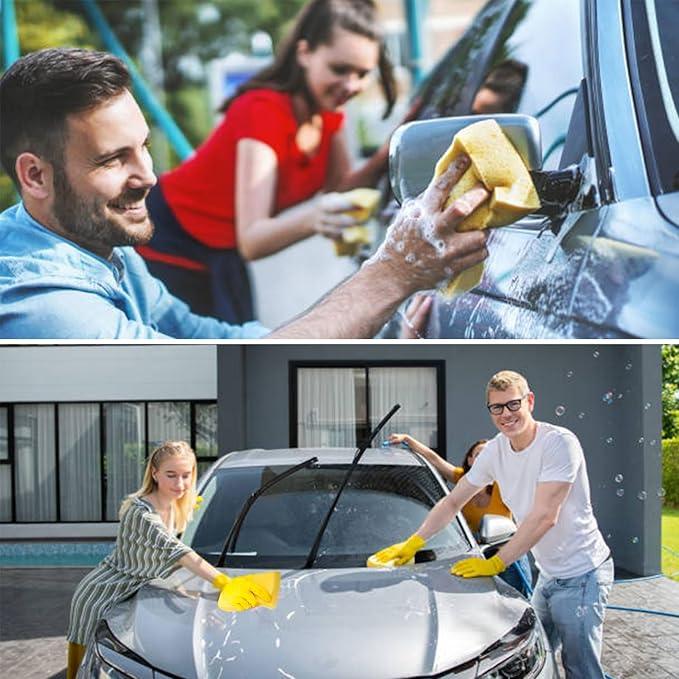 30 Pcs Large Sponges Bulk 7.5 x 5.5 x 1.9 Inch Yellow Grouting Sponge Non-Scratch Scrubber Car Wash Thick Heavy Duty Scrub Sponges Multifunctional Sponge for Cleaning Dishes Car Tile Crafts Supplies - NeatNest