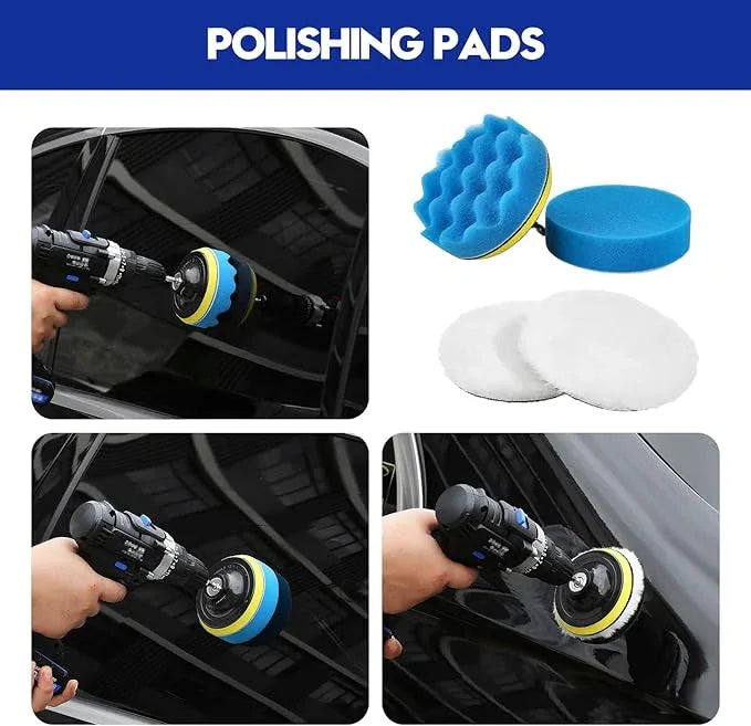 Qydipclin 41Pcs Car Detailing Kit, Car Detailing Brush Set, Car Wash Cleaning Kit, Car Detailing Brushes, Professional Car Care Kit for Interior Exterior Wheels, Blue - NeatNest