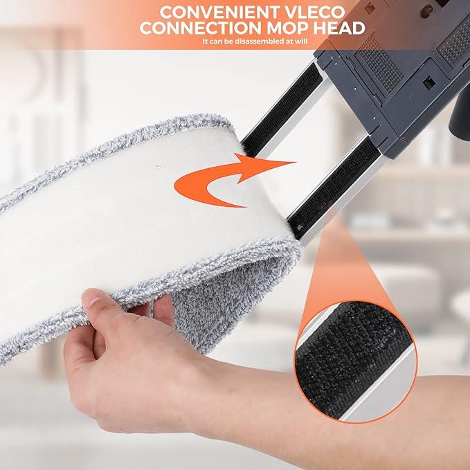 36" Large Wrestling mat mop Commercial Dust Mops for Floor Cleaning Push mop with Adjustable Handle for Company Hotel Household Cleaning Supplies - NeatNest