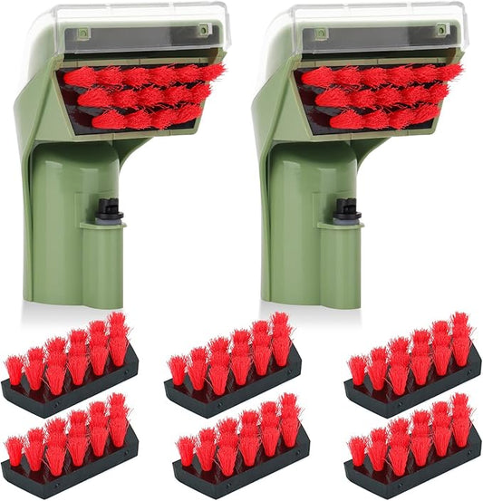 Bozdyru for Bissell Little Green Machine Attachments 1400B: Compatible with Bissell 1400B 3353 3194 2458 3588F 1986 1425 Cleaning Tool attachments Green, 2 Brush,6 Replacement Brush, Part #1613828