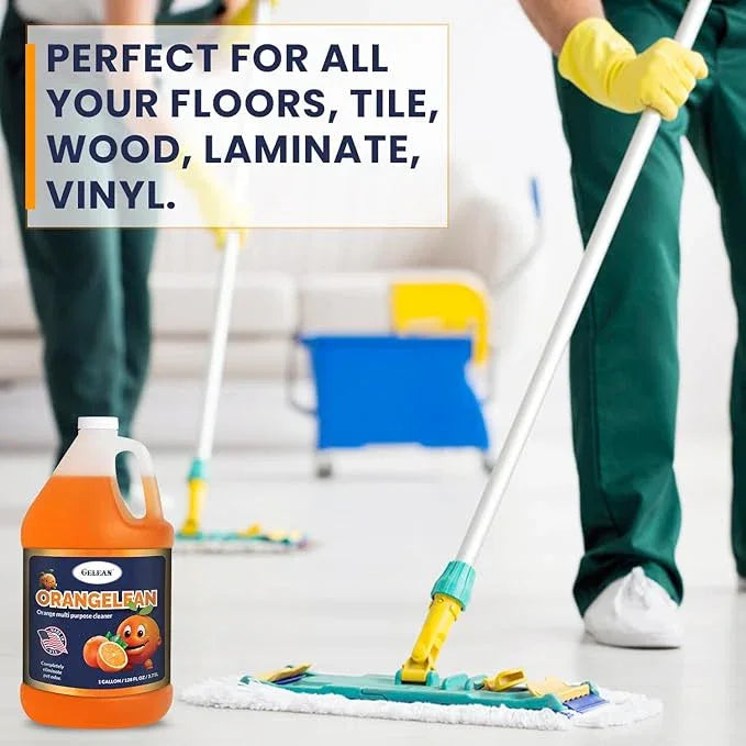 Multi Purpose Cleaner Pet Odor eliminator - Concentrate MAKES 64 GALLON - MADE IN USA- pH Neutral - ORANGELEAN Strong Odor Floor Cleaner - Orange Stain Remover 128 oz - NeatNest