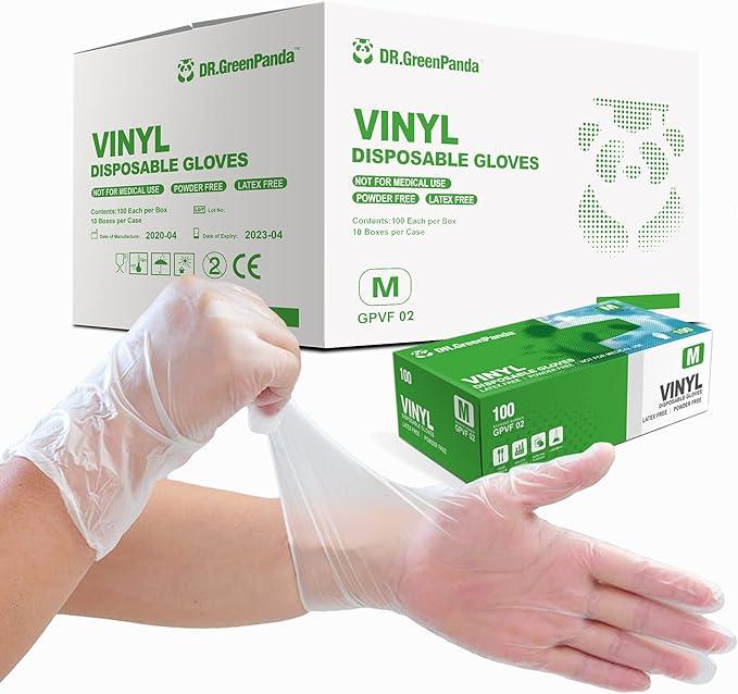 Clear Vinyl Food Safe Disposable Gloves Latex Free Powder Free for Food Prep Handling Cooking Cleaning - NeatNest
