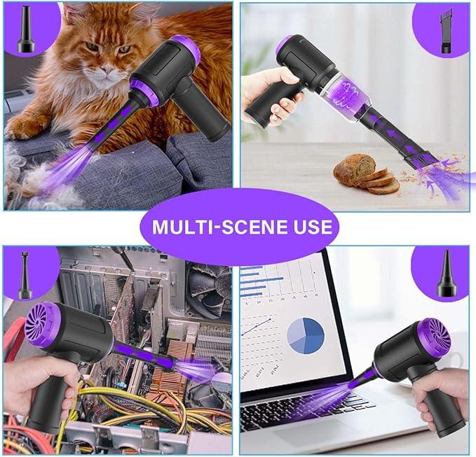 14500 Pa Computer Vacuum Cleaner Mini & 110000RPM Compressed Air Duster for Keyboard Cleaning Cordless Canned Air Powerful Energy Efficient - NeatNest