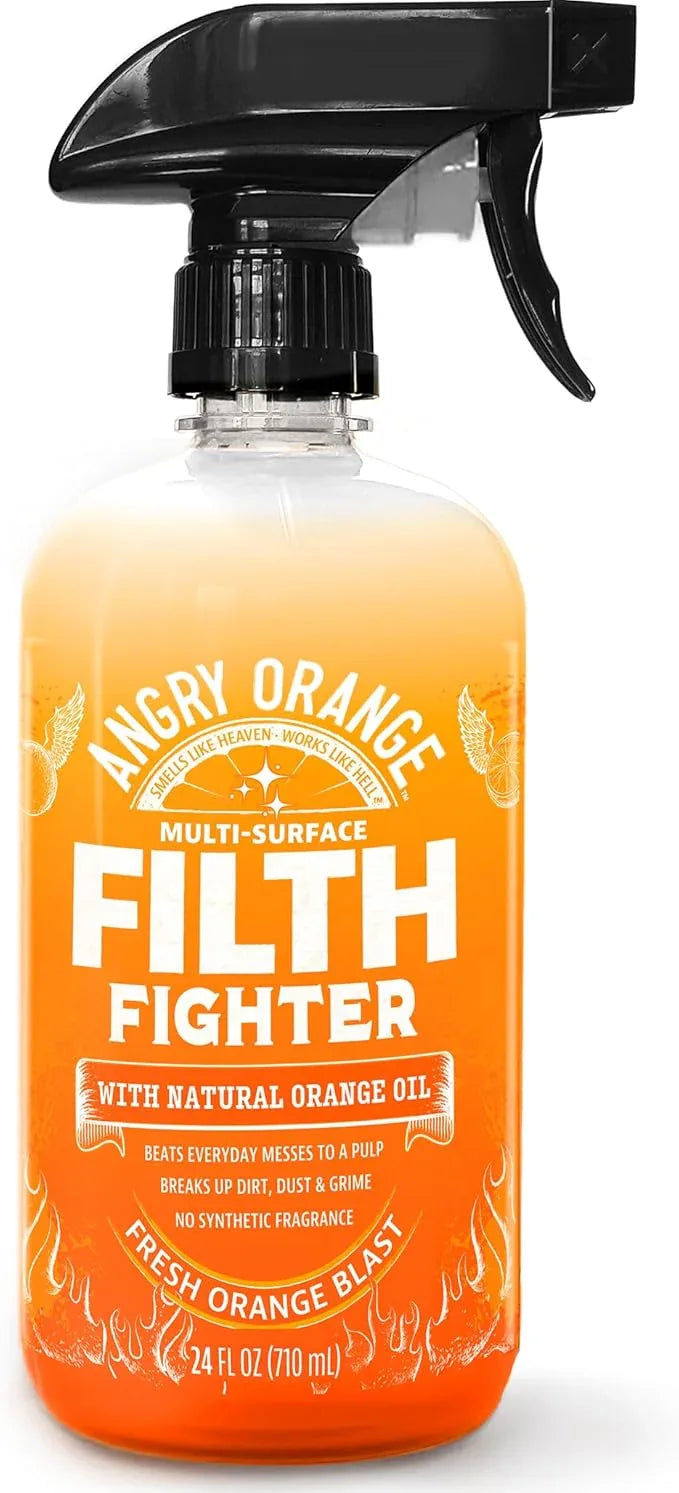 ANGRY ORANGE Citrus Multipurpose Cleaner Spray for Kitchen and Bathroom - 24 oz - 1 Pack - NeatNest