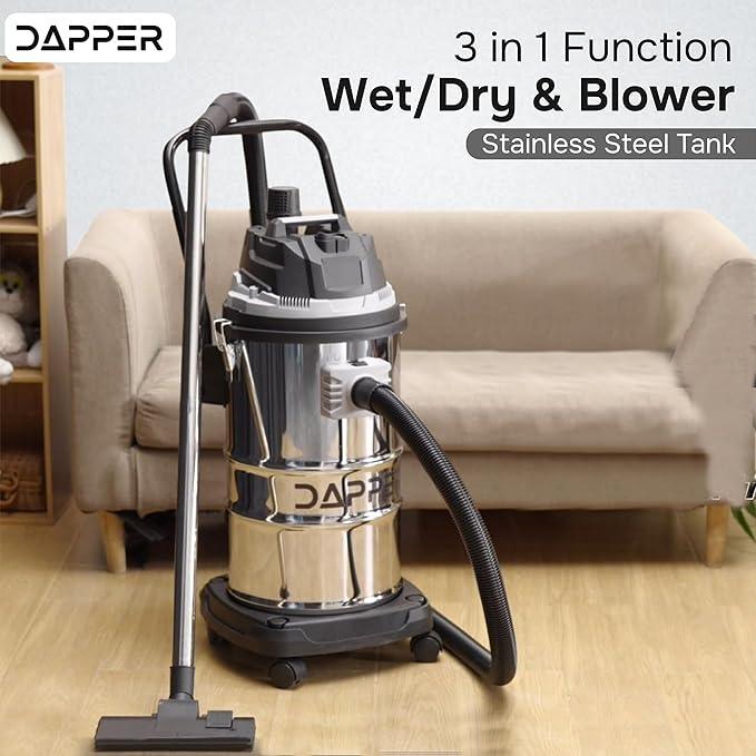 16 Gallon 4.5 Peak HP Wet/Dry Vacuum, Stainless Steel Tank, 3 in 1 Function Portable Shop Vacuum with Attachments, Ideal for Jobsite, Garage & Workshop. - NeatNest
