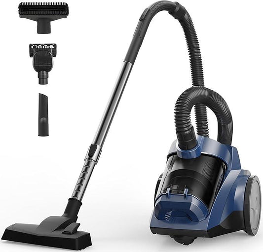 Canister Vacuum Cleaner 45KPa Power Bagless Canister Vacuums for Home with 5 Tools 4.5QT Dust Cup Double HEPA Filter Lightweight Multi-Surface Vacuum Cleaners for Carpet Hard Floor Pet Hair - NeatNest