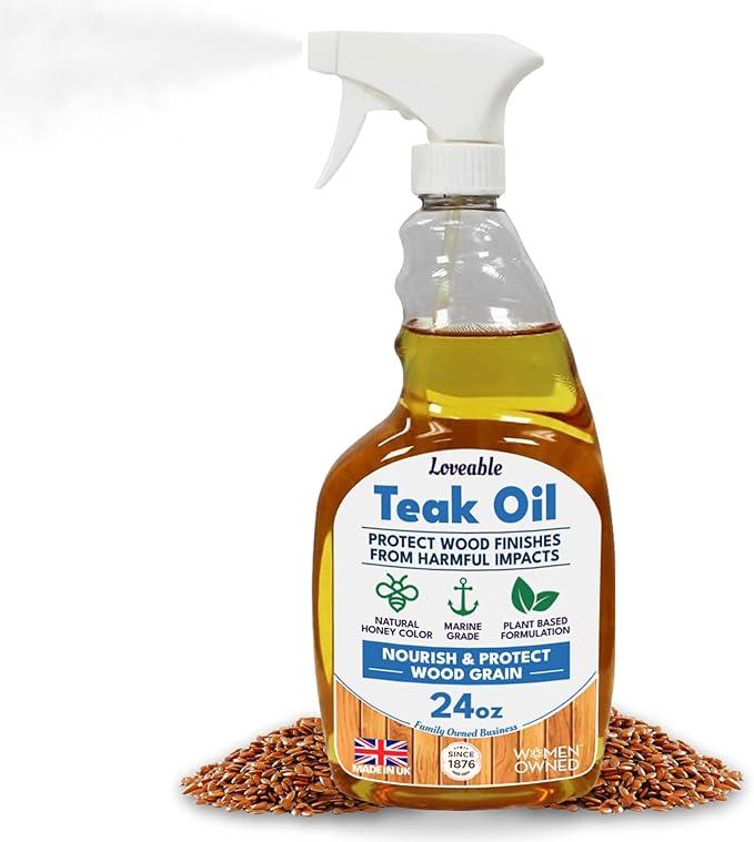 EcoDecors Loveable 24 oz Spray Bottle Teak Oil - NeatNest