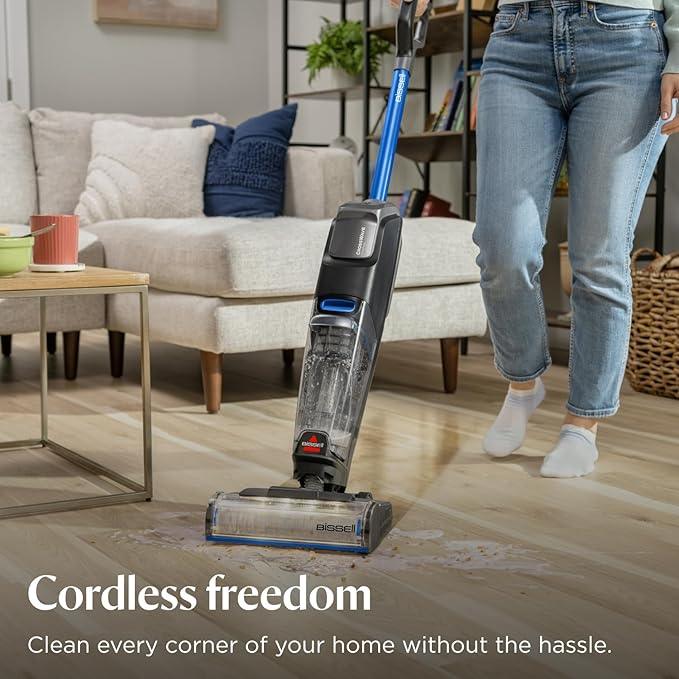 Bissell CrossWave OmniFind Cordless Wet Dry Vacuum with FurFinder Headlights, Multi-Surface Hard Floor Cleaner, 3967F - NeatNest