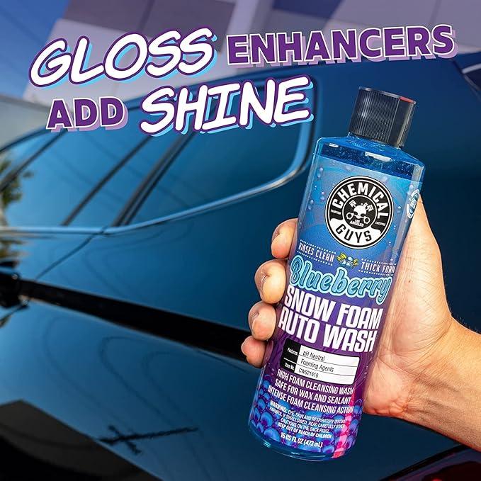 Chemical Guys CWS21664 Blueberry Snow Foam Car Wash Soap (Works with Foam Cannons, Foam Guns or Bucket Washes), Safe for Cars, Trucks, SUVs, Jeeps, Motorcycles, RVs & More, 64 fl. Oz - NeatNest