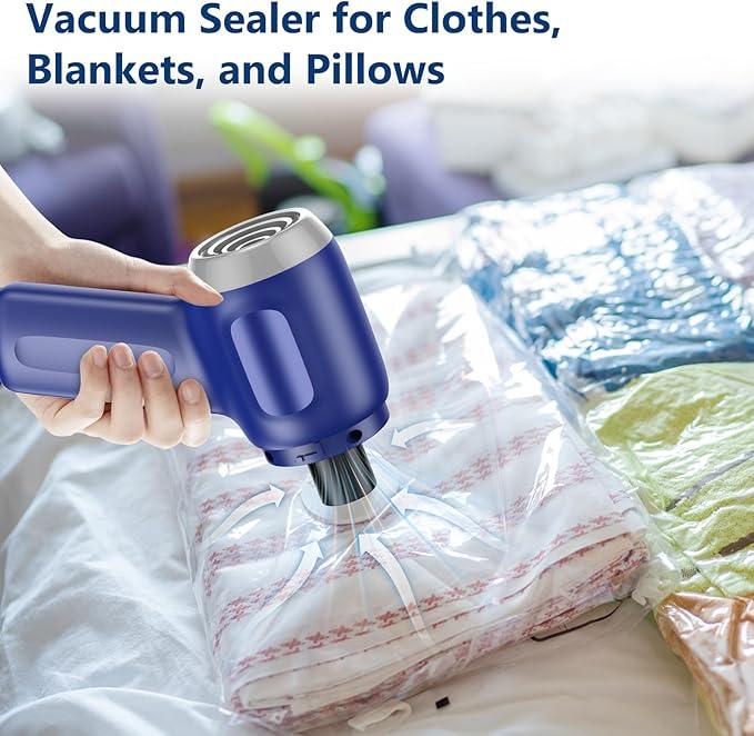 Fanisic Car Vacuum Handheld Vacuum Cleaner/Air Duster, 15000PA Strong Suction with Brushless Motor, Rechargeable Dust Buster/Hand Pump Low Noise for Car Detailing Home Office Cleaning - NeatNest