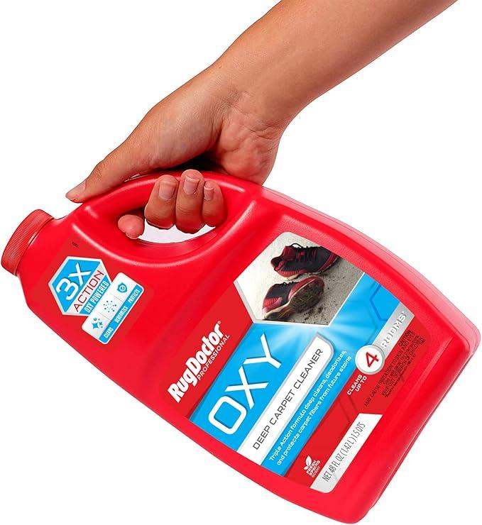 Rug Doctor Triple Action Oxy Deep Carpet Cleaner, 48 oz., Deep Cleans, Deodorizes, & Protects, Concentrated, Professional-Grade, 3X Action Formula - NeatNest