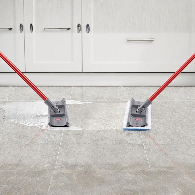 Tyroler Heavy Duty Floor Squeegee for Concrete Floors | 16.5" Squeegee for Floor with 55" 4-Part Handle | Squeegees Broom for Floors | The MoppyShmoppy is The Ideal Squeegees Mop for All Surfaces - NeatNest