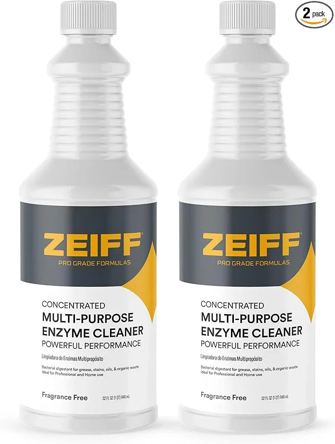 Pro-Grade Multi-Purpose Probiotic Enzyme Cleaner - Powerful Cleaning & Odor Eliminating Formula For Professional & Home Surfaces - 32 Ounce - Fragrance Free, 2 Pack - NeatNest