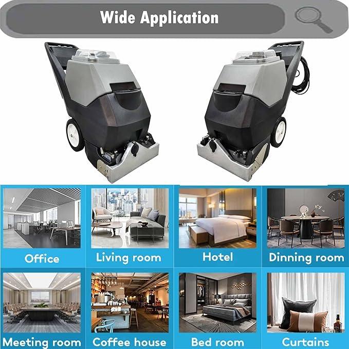 INTSUPERMAI Commercial Carpet Cleaning Machine Carpet Extractor Cleaner 3-in-1 Dry/Wet Cleaner Sofa Curtain Floor Cleaning Machine 70L Tank 110V - NeatNest