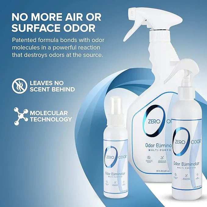 Zero Odor - Multi-Purpose Strong Odor Eliminator for Home, Office, Car, Bathroom, Hotel, Room Deodorizer, and Odor Neutralizer, (Kit) - NeatNest