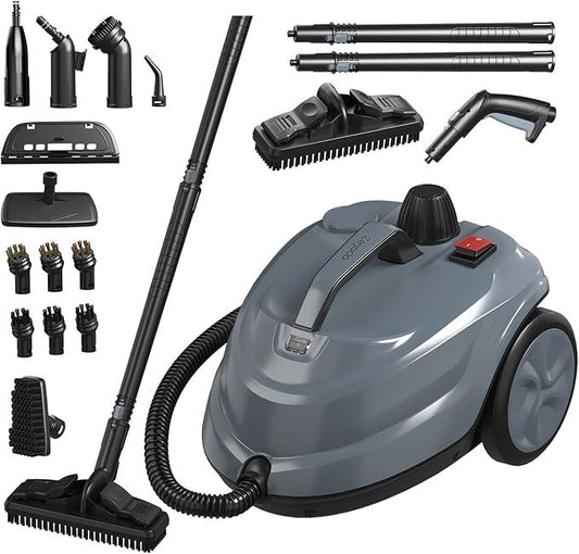 Steam Cleaner, Powerful Heavy Duty Canister Steamer with 34 Accessories, Steam Mop with 16.4 Ft Extra-Long Power Cord for Home Floor Cleaning, Grout, Upholstery, Car Detailing, Grey - NeatNest
