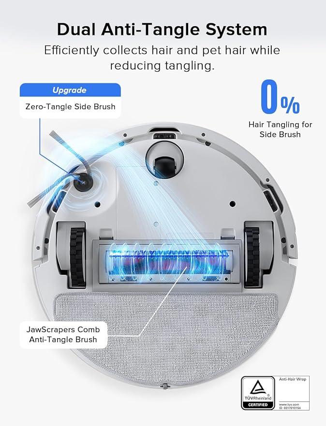 roborock Q7 L5 Robot Vacuum and Mop Combo, 8,000Pa Suction, Upgraded from Q5 Pro, Dual Anti-Tangle System, LiDAR Navigation, No-Go Zones, Self-Charging Robotic Vacuum Cleaner, White - NeatNest