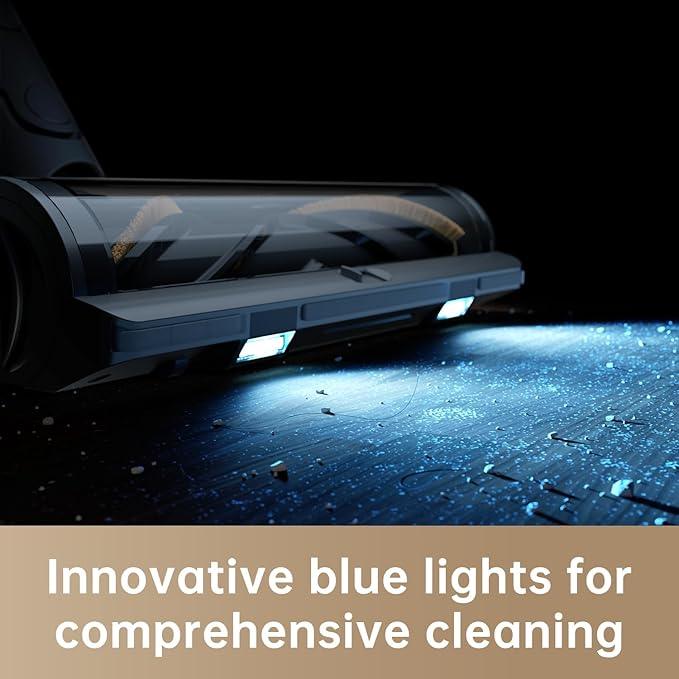 DREAME R20 Cordless Vacuum Cleaner with Dual Brush Head, Smart Stick Vacuum for Home, 190AW Powerful Suction, Up to 90 Mins, Blue Lights, Lightweight for Hard Floor, Carpet, Pet Hair - NeatNest