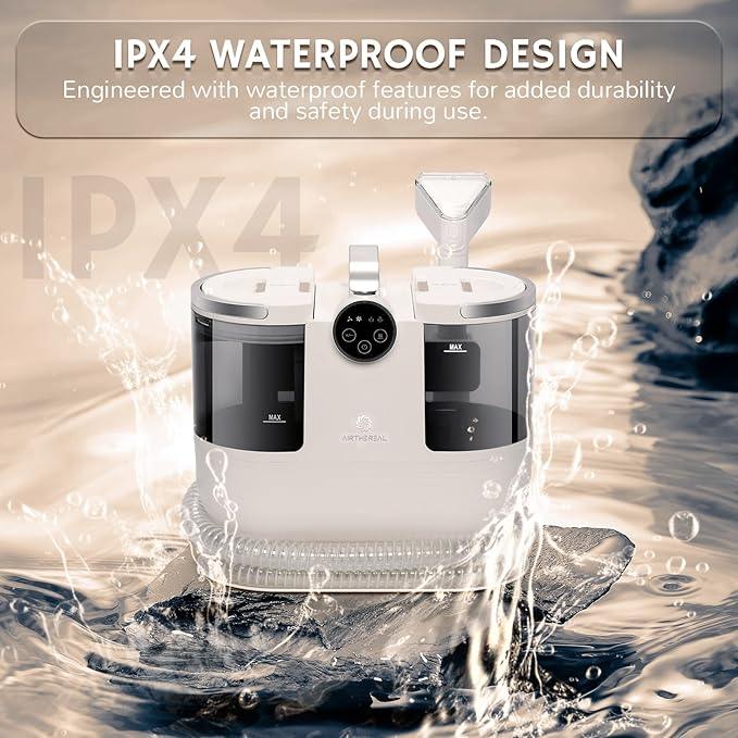 Airthereal Portable Upholstery Spot Cleaner, Instant Heating Carpet Cleaner Machine, Shampooer Machine with Self-Cleaning, 14 Kpa Stain Remover Deep Cleaner for Pets, Stairs, Car Seat and Couch - NeatNest