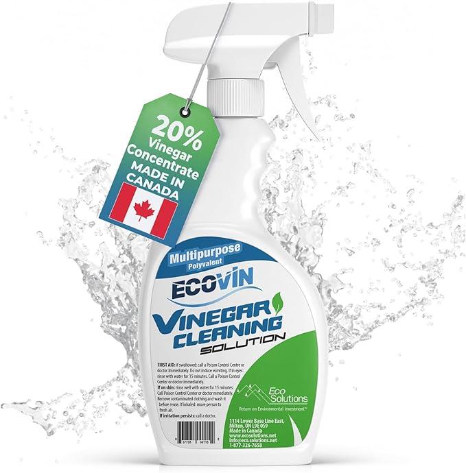 Eco Solutions All Purpose Vinegar Cleaning Solution is a Multi Use Home & Garden Cleaner, 20% Vinegar concentrate - 1 L Spray Bottle - NeatNest