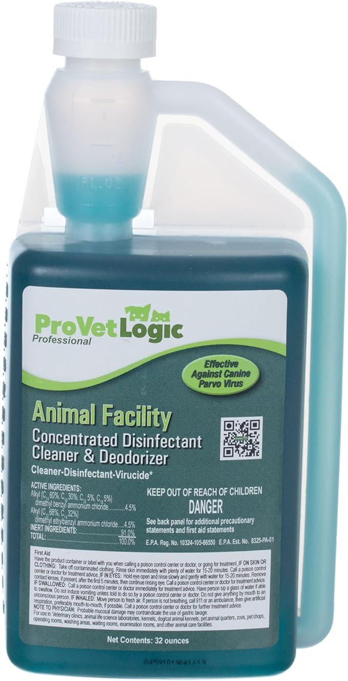 ProVetLogic Animal Facility Disinfectant Cleaner & Deodorizer (Concentrated) - 32oz AcuPro Bottle - NeatNest