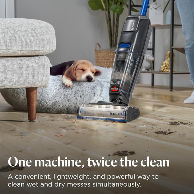 Bissell CrossWave OmniFind Cordless Wet Dry Vacuum with FurFinder Headlights, Multi-Surface Hard Floor Cleaner, 3967F - NeatNest